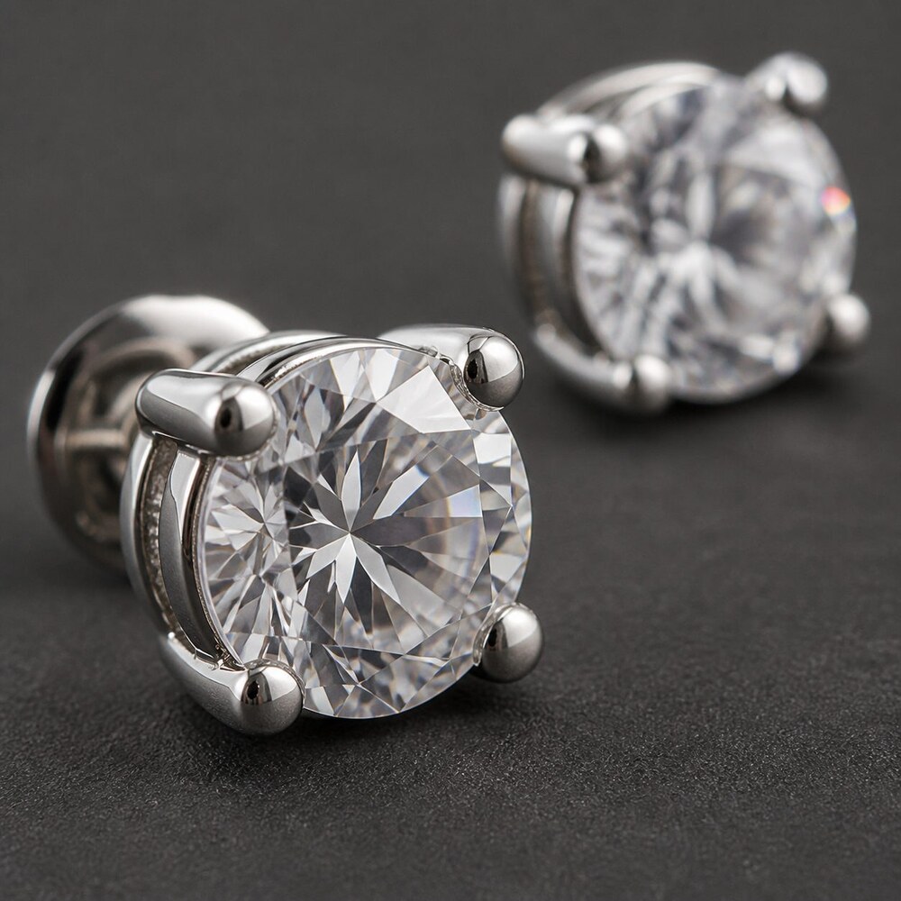 TIFFANY&CO Timeless Earrings Style 1 | New with Box - Picture 3 of 9